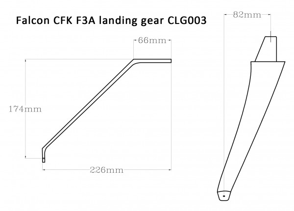 Falcon CFK F3A Fahrwerk CLG-003