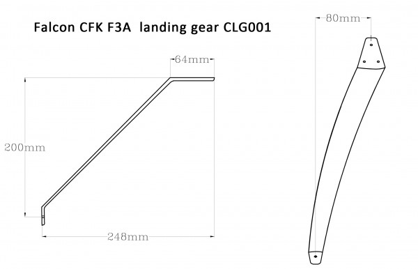 Falcon CFK F3A Fahrwerk CLG-001